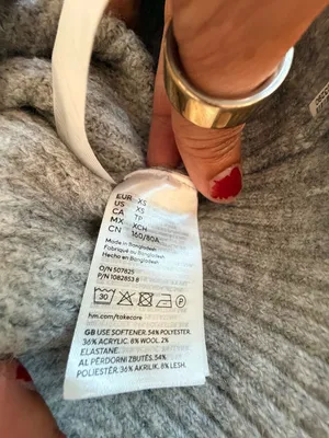 H&M Rib-knit Gray Sweater thumbnail 3