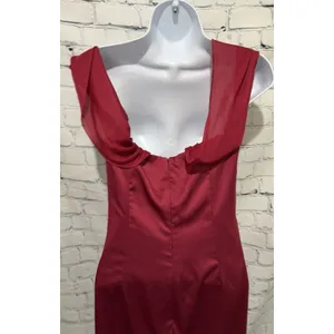 Oh Polly Satin Corset Mini Dress in a Rich Pink size 6 thumbnail 5