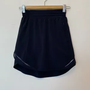 LULULEMON Hotty Hot High-Rise Lined Active Skirt *Long Black Sz 2 XS thumbnail 3