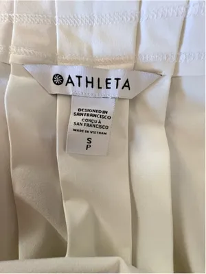 Athleta Hayes Pleated Tank Top Women’s Size S NWT Bright White thumbnail 9