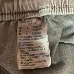 American Eagle Tan Beige Drawstring Cargo Skinny Zip Utility Jogger Pants Sz 6 thumbnail 5