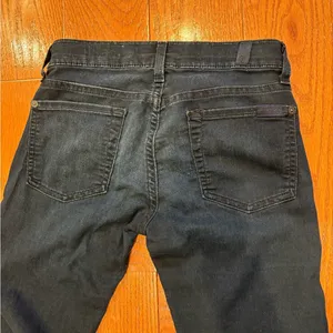7 for all mankind dark wash the skinny jeans thumbnail 4