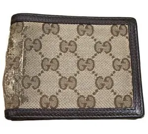 Gucci Vintage GG Canvas Bifold Wallet - Brown (As-Is / Project Piece) thumbnail 1