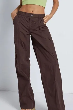 PacSun Low-Rise Cargo Pants Puddle thumbnail 1