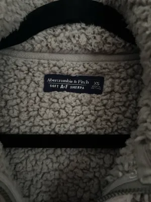 Abercrombie & Fitch Soft AF Sherpa Quarter Zip Faux Sherpa Fleece Jacket Size XS thumbnail 5