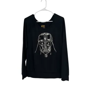 Star Wars Darth Vader Graphic Pullover Sweatshirt Scoop Neck Banded Hem Top XL thumbnail 2