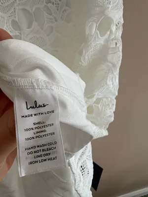 Lulus Divine Beauty White Lace Midi Dress With Pockets Size Small Bridal Beach thumbnail 10