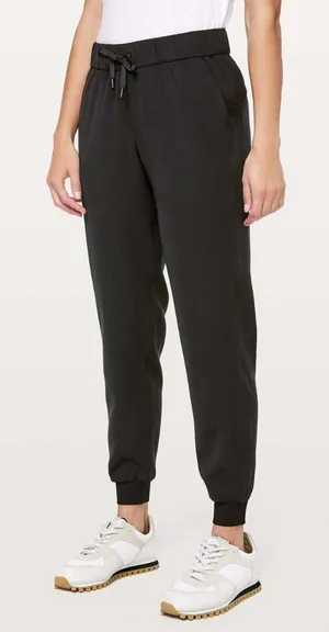 Lululemon Black "On the Fly" - Lightweight Comfort Jogger Pants thumbnail 1