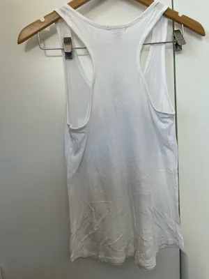 Tank Top White Bozzolo Racerback thumbnail 4