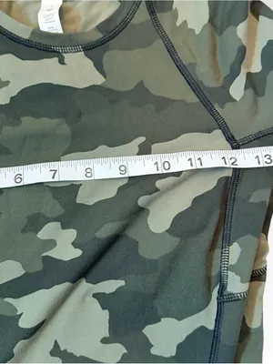 Lululemon It’s Rulu Run Long Sleeve Shirt | Olive Camo | Size 2 thumbnail 8