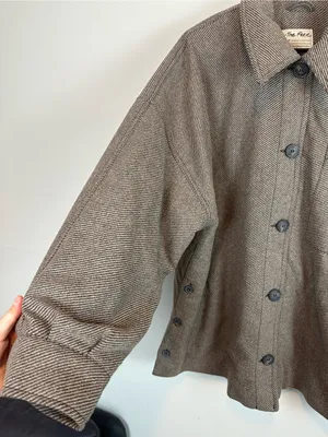 Free People Jessica Shirt Jacket Size L thumbnail 11