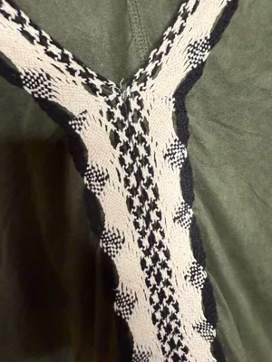 Altar’d state Olive crushed velvet lace trip size small thumbnail 3
