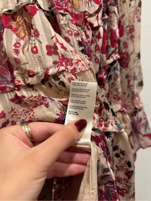 Free People Closer To The Heart Floral Mini Dress L NWT thumbnail 9