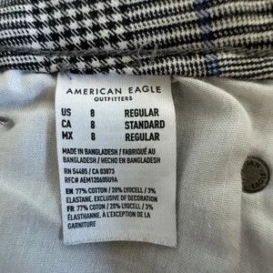 American Eagle Super Stretch High Rise‎ Mini Skirt Plaid Academia Quiet Luxury thumbnail 8