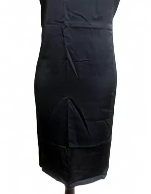Miss to Mrs Dress Sz 3XL Black Slip Midi Dress with Spaghetti Straps Satin Feel thumbnail 5
