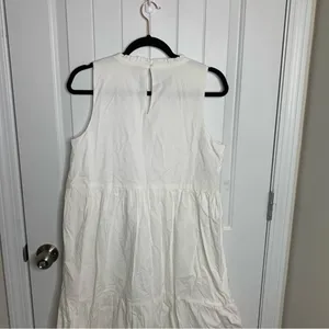 J Crew‎ white sleeveless tiered midi dress size 10 vacation cruise bridal shower thumbnail 11