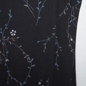 Breakin' Loose Vintage Y2K Maxi Dress Black Floral with Shimmer Size 9/10‎ thumbnail 3