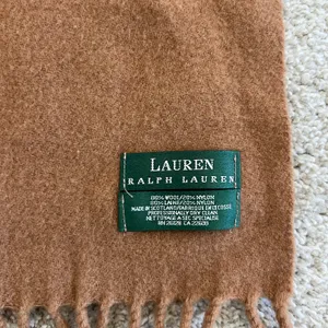 Lauren Tan Wool Blend Crested Scarf thumbnail 4
