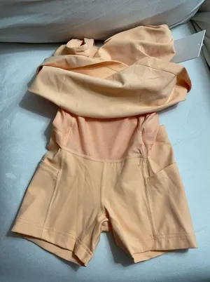 NEW Lululemon Align Dress Peach Bellini Built in Shorts Butterly Soft Size 2 thumbnail 9