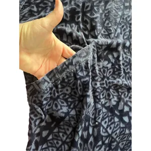 Free People DRESS Room of Shadows Velvet Burnout Shift Dress Womens XS Blue thumbnail 6