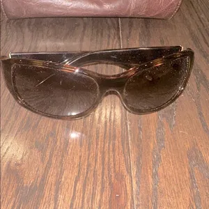 FOSSIL Brown Leather sunglasses with Sunglasses Case thumbnail 4