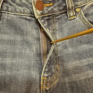 CAbi Women’s Cropped High Waisted Straight Leg Distressed Denim Jeans Size 6 thumbnail 3