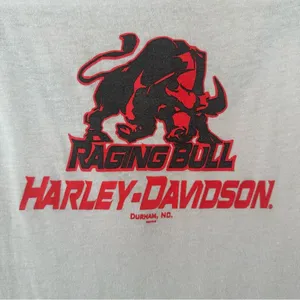 Harley Davidson 3/4 Sleeve Raglan Shirt Durham NC Bedazzled Women’s Medium thumbnail 6