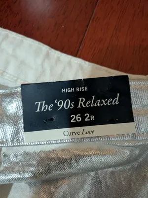 Abercrombie & Fitch Silver High-Rise Straight Jeans thumbnail 4