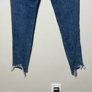 American Eagle Women Hi-Rise Jegging Jeans Distressed Denim Blue‎ Jeans size 6 thumbnail 7