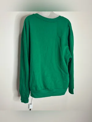 Disney Green Mickey Mouse ducks Graphic Sweatshirt winter Christmas stocking XXL thumbnail 3