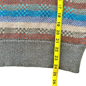 VTG Saturdays Generation Womans Crew Neck‎ Knit Sweater L Geometric Grandma Cozy thumbnail 8