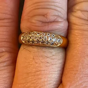 Cute Austrian crystal 18k gold plated ring thumbnail 8