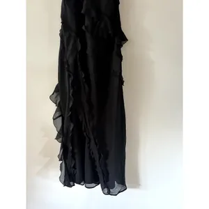 Abercrombie & Fitch Black Ruffle Maxi Dress Size S thumbnail 3