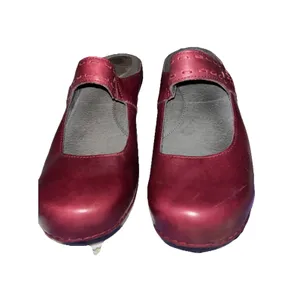 Dansko Ox Blood Red Leather Mary Jane Clogs Sz.9 Discontinued 2011 thumbnail 2