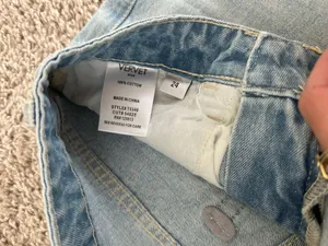 Light Wash Flare Ripped Jeans Blue Size 24 thumbnail 5