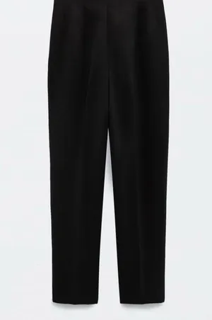 Basic Elastic Waist Ankle Joggers in Black With Pockets XS NWT thumbnail 3