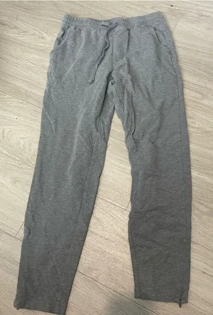 Barefoot Dreams Straight Leg Drawstring Pants in Heather Gray thumbnail 1