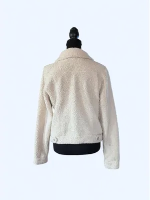 Vintage Y2K Mudd Faux Fur Sherpa McBling Jacket size large thumbnail 4
