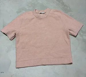 Abercrombie & Fitch NWT Pink Short Sleeve Knit medium MSRP$50 thumbnail 1