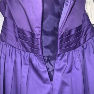 Alfred Angelo Purple Satin Strapless Bubble Hem Homecoming Prom Dress 12 NWT thumbnail 7