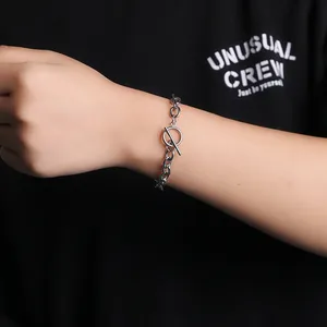 Link Chain Bracelet for Men Women Streetwear Unisex Style thumbnail 5