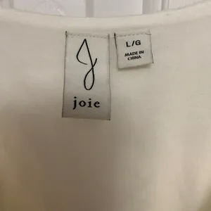 Joie Linen Blend Midi Dress L Ivory Floral Coastal Resort Summer Linen Blend‎ thumbnail 3