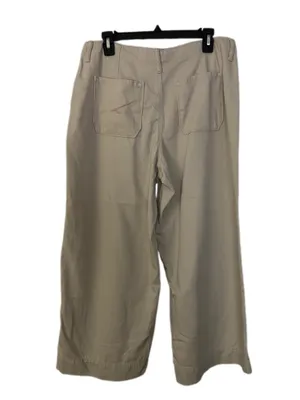 Time and Tru Wide-Leg High Waisted Pants in Beige Size 10 thumbnail 2