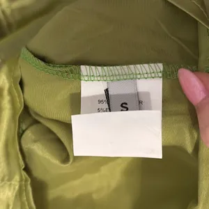Green satin floral dress thumbnail 5
