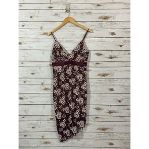 Bardot Dalia Asymmetrical Lace Midi Dress - Burgundy Floral - US 6/Small thumbnail 14
