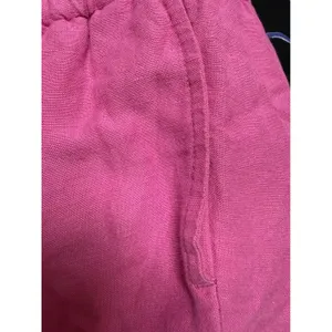 Vineyard Vines Pink Linen Blend Embroidered Strapless Ruffle Romper XXS thumbnail 9