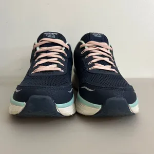 Skechers D'Lux Walker Sneaker Womens 10 Navy Leather Mesh Relaxed Fit 149023 thumbnail 2