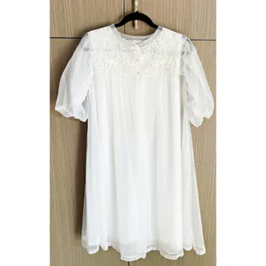 VTG Radcliffe 40s MCM Sheer Lace Babydoll Robe Gown Boudoir *READ* Coquette thumbnail 2