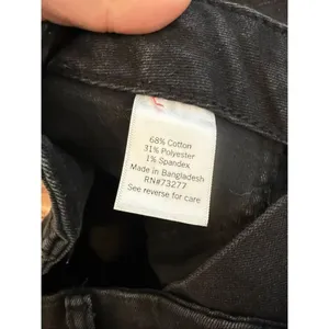Sonoma high rise utility black wash straight crop Jean 8 petite thumbnail 5