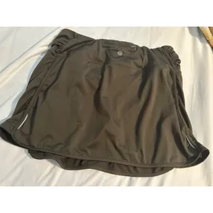 Athleta XL Brown Ruched Active Skort With Built-In Shorts &‎ Side Slits thumbnail 4